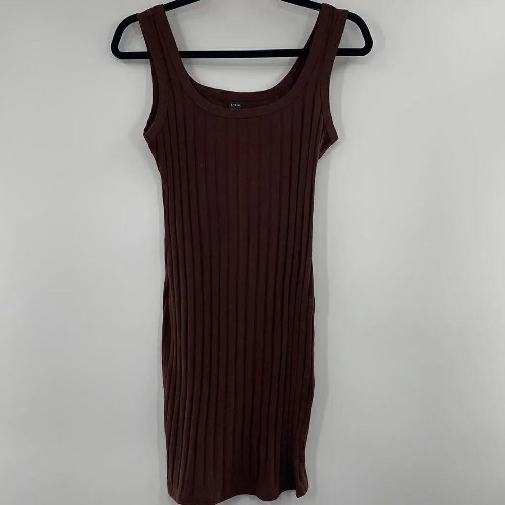 3For$20 SHEIN  Brown Ribbed Dress Size small
